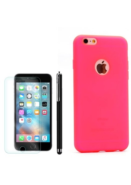 Apple İphone 6 Plus Kılıf Premier Silikon +Kalem+Cam
