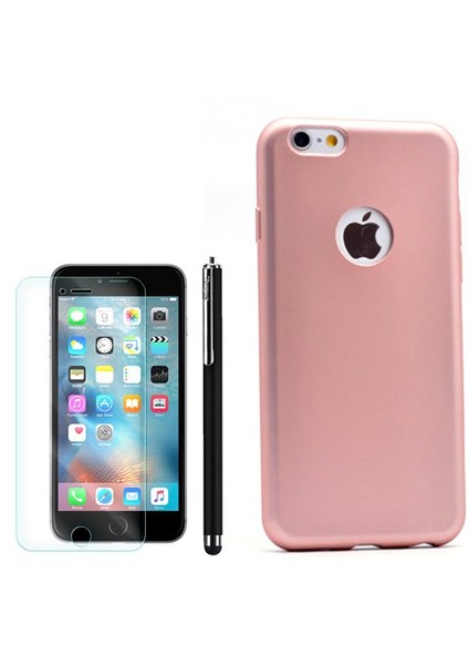 Apple İphone 6 Plus Kılıf Premier Silikon +Kalem+Cam