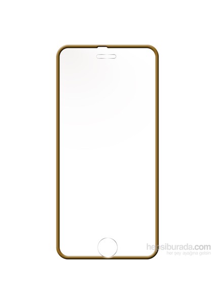 Iphone 6/6S Plus Fıt Body Cam Ekran Koruyucu Gold