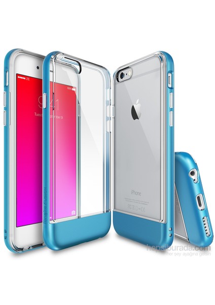 Frame iPhone 6s/ 6 Çerçeveli Bumper Kılıf Ocean Blue - Extra Tam Koruma