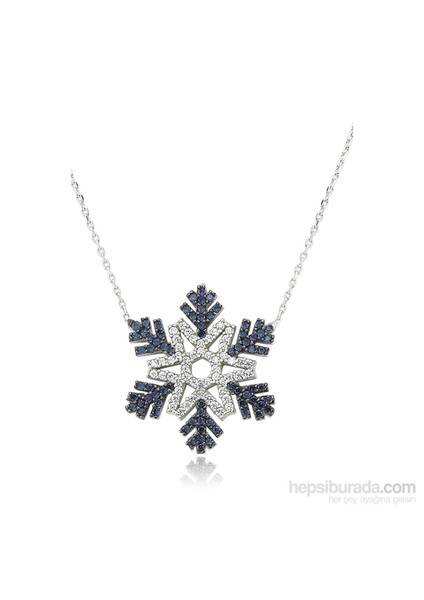Olivin Accesories Zirkon Taşlı Kar Tanesi Kolye 432583