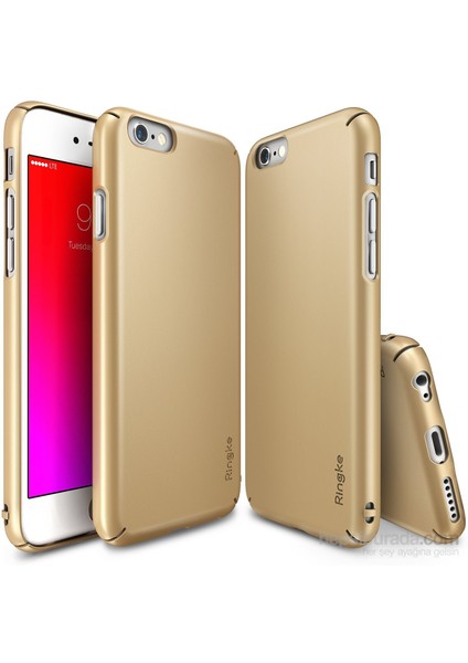 Slim iPhone 6s/ 6 Kılıf Royal Gold - 4 Tarafı Saran İnce Şık Tasarım