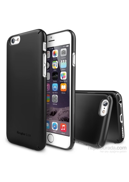 Slim iPhone 6s Plus/ 6 Plus Kılıf SF Black - 4 Tarafı Saran İnce Şık Tasarım