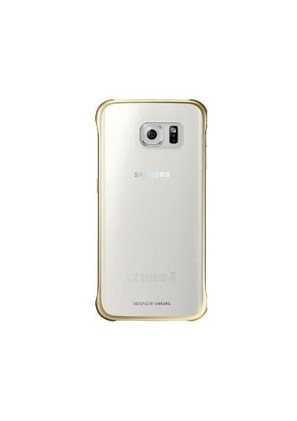 Galaxy S6 Edge Şeffaf Gold Kılıf -  EF-QG925BFEGWW