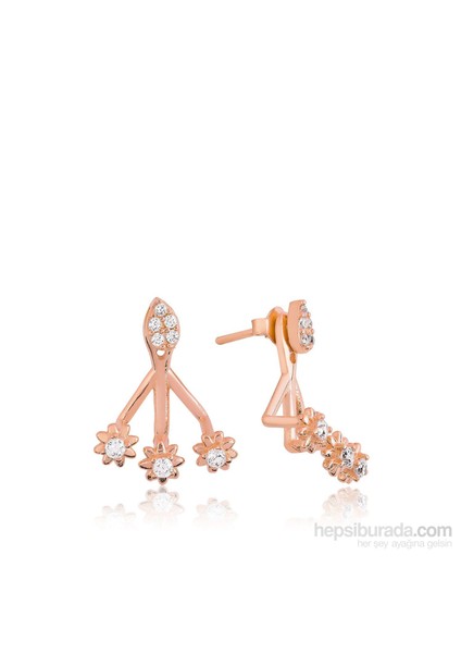 Olivin Accessories Gümüş Sihirli Çiçek Küpe 610046