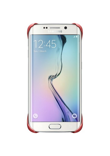 Galaxy S6 Edge Protective Cover Arka Kapak Kırmızı - EF-YG925BPEGWW