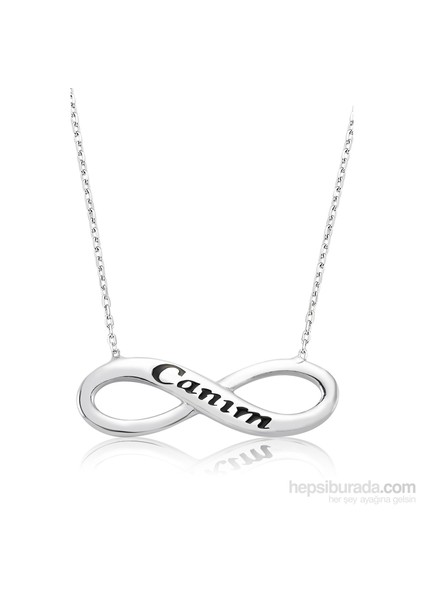 Bayan Lili Gümüş Canım Sonsuzluk Kolye