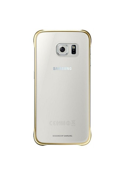 Galaxy S6 Şeffaf Gold Kılıf - EF-QG920BFEGWW