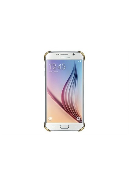 Galaxy S6 Şeffaf Gold Kılıf - EF-QG920BFEGWW