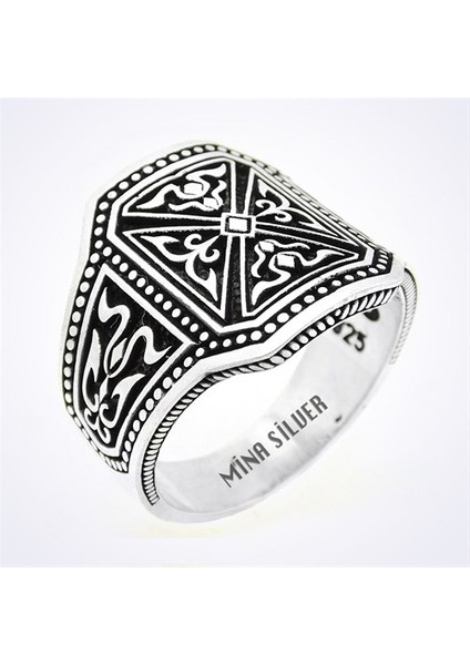 Şovalye Taşsız Gümüş Erkek Yüzük