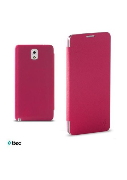 Flip Case Slim Samsung Galaxy Note 3 Pembe Kılıf