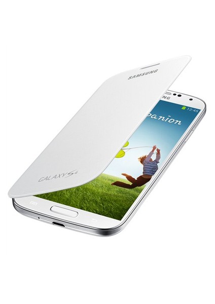 i9500 Galaxy S4 Kapaklı Kılıf Beyaz EF-FI950BWEGWW