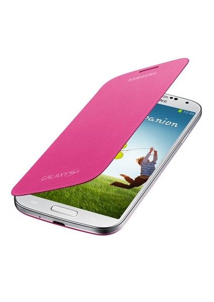 i9500 Galaxy S4 Kapaklı Kılıf Pembe EF-FI950BPEGWW