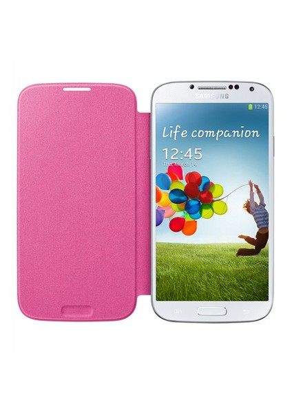 i9500 Galaxy S4 Kapaklı Kılıf Pembe EF-FI950BPEGWW