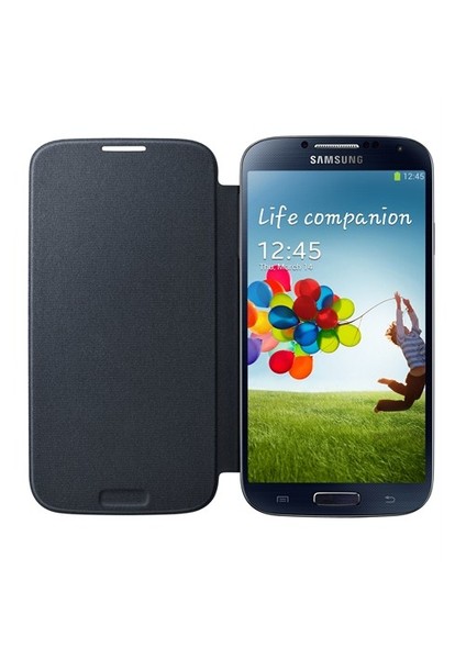 i9500 Galaxy S4 Kapaklı Kılıf Siyah EF-FI950BBEGWW