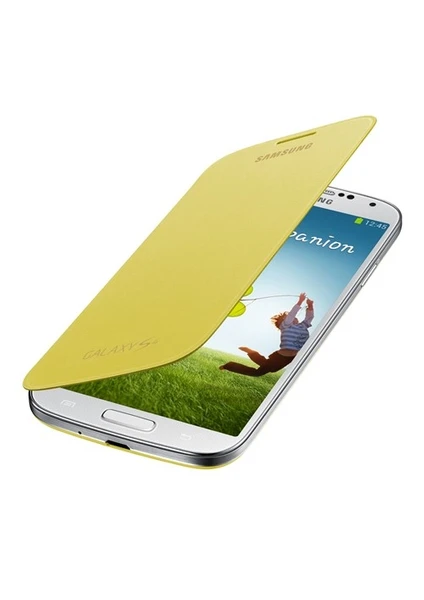 i9500 Galaxy S4 Kapaklı Kılıf Sarı EF-FI950BYEGWW