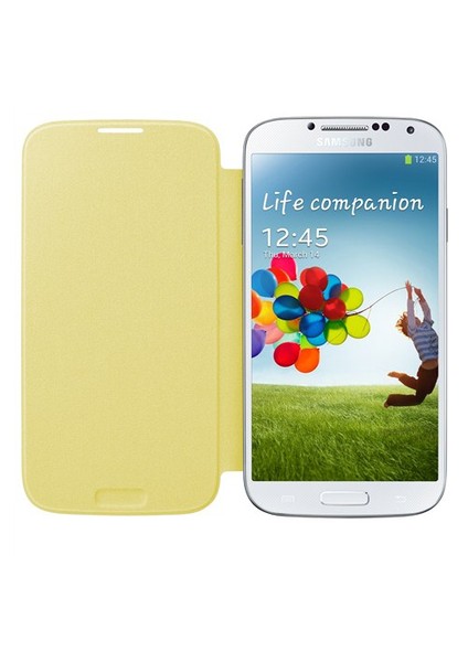 i9500 Galaxy S4 Kapaklı Kılıf Sarı EF-FI950BYEGWW