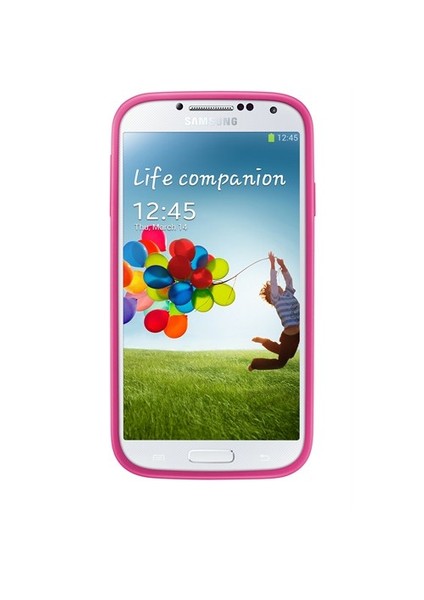 Galaxy S4 i9500 Arka Kapak (Darbe Emici) Pembe EF-PI950BPEGWW