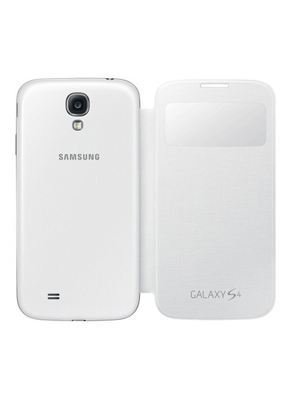 Galaxy S4 i9500 - S View Kapaklı Kılıf Beyaz EF-CI950BWEGWW