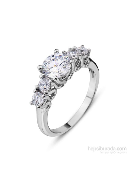 1,4 Carat Beş Taş Yüzük