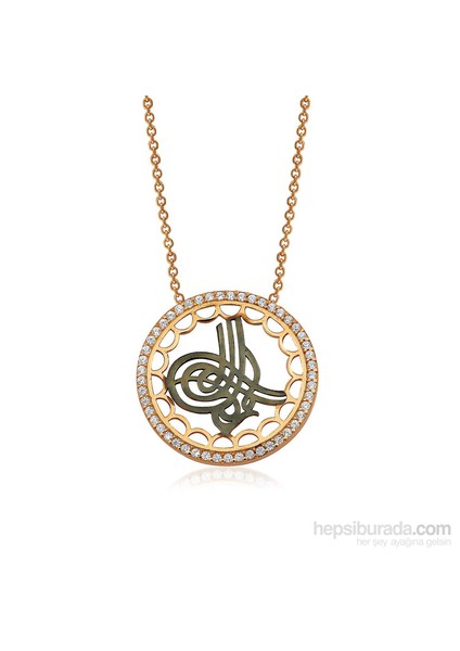 Bayan Lili Gümüş Tuğra Kolye