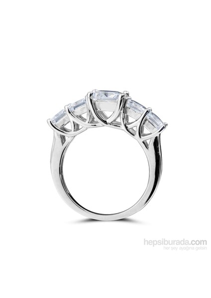1,75 Carat Beş Taş Yüzük modelleri