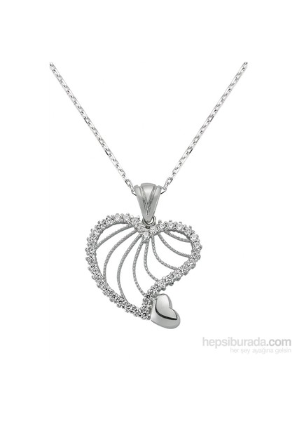 Bayan Lili Zirkon Taşlı Canım Kolye