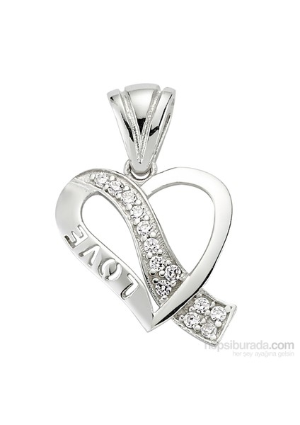 Bayan Lili Zirkon Taslı Gümüş Kolye