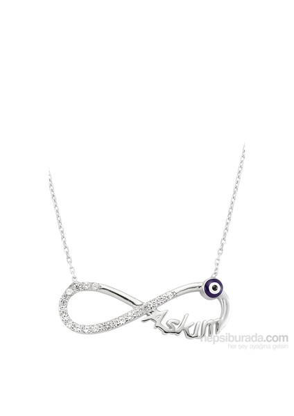 Bayan Lili Nazarlı Sonsuzluk Aşkım Kolye