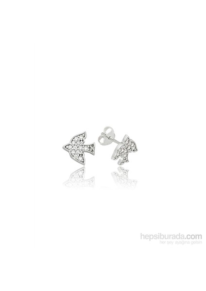 Olivin Accesories Gümüş Kırlangıç Küpe 432126