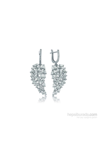 Olivin Accesories Gümüş Melek Kanadı Küpe 432150