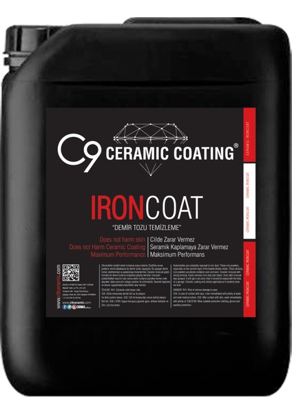 İron Coat - Demir Tozu Temizleme 5 Lt