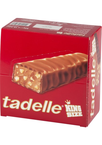 Tadella King Size Sütlü Fındıklı Çikolata 52 Gr * 16 Adet