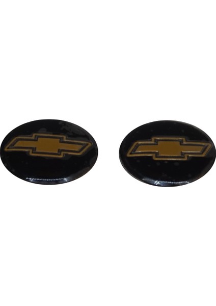 Bross BDP837 Chevrolet İçin 2 Adet Araç Anahtar Logo Amblemi 14 mm Çap