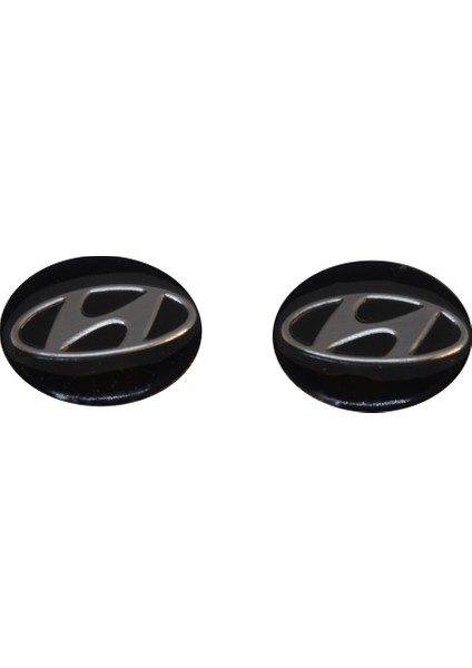 Bross BDP840 Hyundai İçin 2 Adet Araç Anahtar Logo Amblemi 14 mm Çap