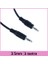 3.5Mm Stereo Ses Bağlantı Kablosu - Siyah - 3M 1