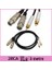 2Xlr Dişi Jack 2Rca Erkek Ofc Stereo Mixer Ses Kablosu - 3M 1