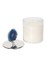 Taşlı Mum Büyük Boy Mavi 12 Cm 1