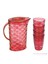 Rattan 5 Parça Su Takımı - Bordo 1