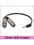 Sağ/Dik Açılı 3.5Mm Mini Stereo 2 Xlr Dişi Y Ses Kablosu - Siyah - 3M 1