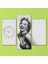 - Marilyn Monroe 3 Parçalı Simetrik Canvas Tablo Saat 1