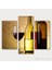 - Love Chalice 3 Parçalı Simetrik Canvas Tablo Saat 1