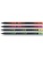 Faber Castell Siyah Lata Kurşun Kalem Renkli Ağ Desenli -u4222 - 72li 1