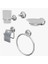 RİNA 5'Lİ BANYO AKSESUAR SETİ KROM A476089 1
