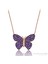 Olivin Accesories Gümüş Mor Kelebek Kolye 432909 1
