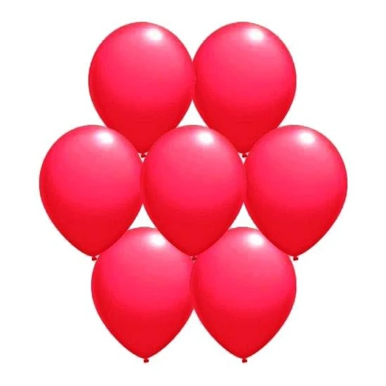 Parti Paketi Kırmızı Renkli Balon 25'Li