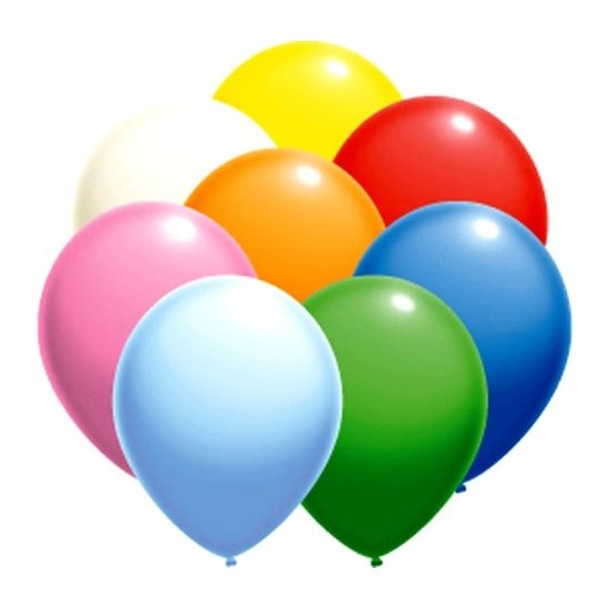 Parti Paketi Karışık Renkli Balon 25'Li Paket