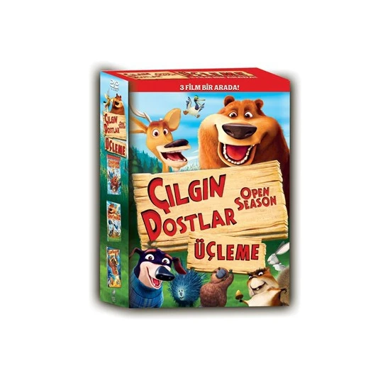 Open Season Trilogy Box Set (Çılgın Dostlar Üçleme Box Set) (3 Disc)