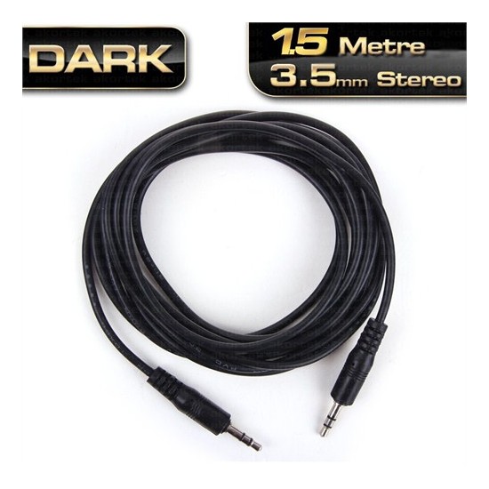 Dark 1.5 Metre 3.5mm Stereo Ses Bağlantı Kablosu (DK-CB-AUL150)