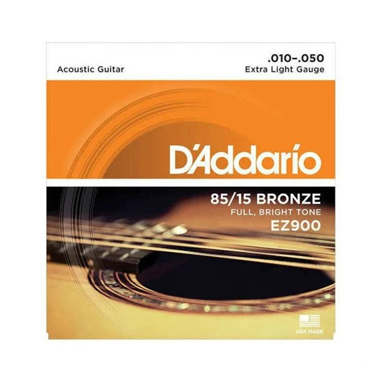 D'Addario EZ900 85/15 Bronze Akustik Gitar Teli (10-50)